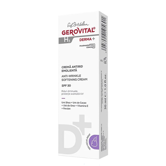 Gerovital GH3Derma+ Crema antirid emolienta SPF30 30 ml - 412