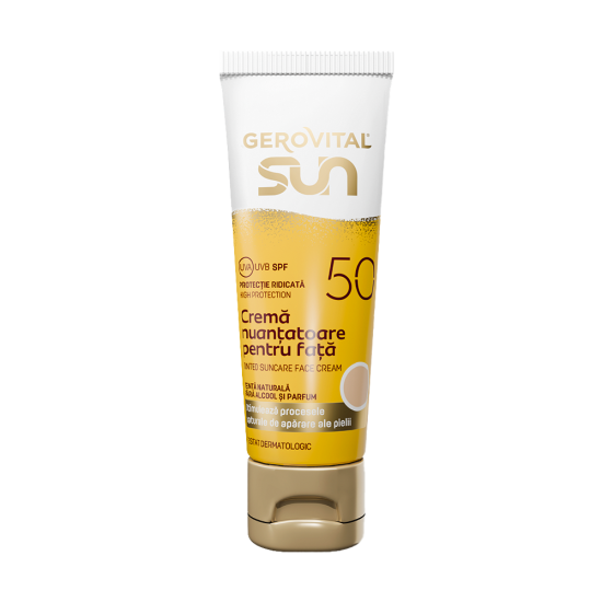 Gerovital GSUN Crema nuantatoare pentru fata Spf50 50ml