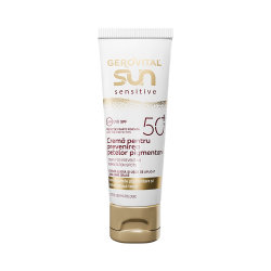 Gerovital GSUN Sensitive crema pentru prevenirea petelor pigmentare SPF50 50ml