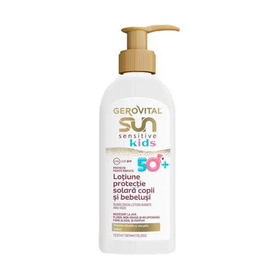 Gerovital GSUN Sensitive lotiune protectie solara copii SPF50+ 200ml
