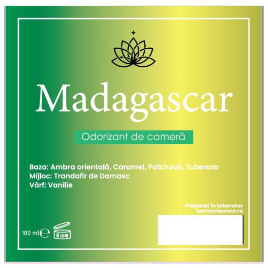 Odorizant de cameră Madagascar – 100ml