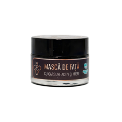 Mască de față cu cărbune activ și miere - 30G