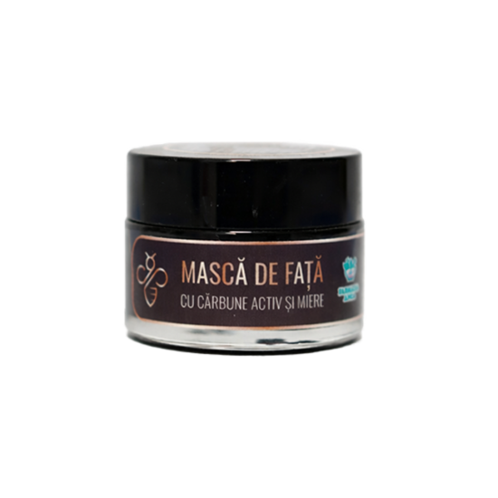 Mască de față cu cărbune activ și miere - 30G
