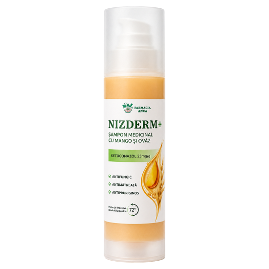 Nizderm Plus - șampon medicinal (Ovăz și Mango)