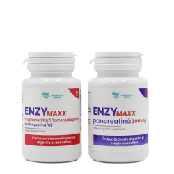 Pachet Digestiv Enzymaxx - Enzime + PANCREATINA
