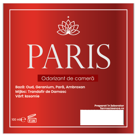 Odorizant de cameră Paris – 100ml