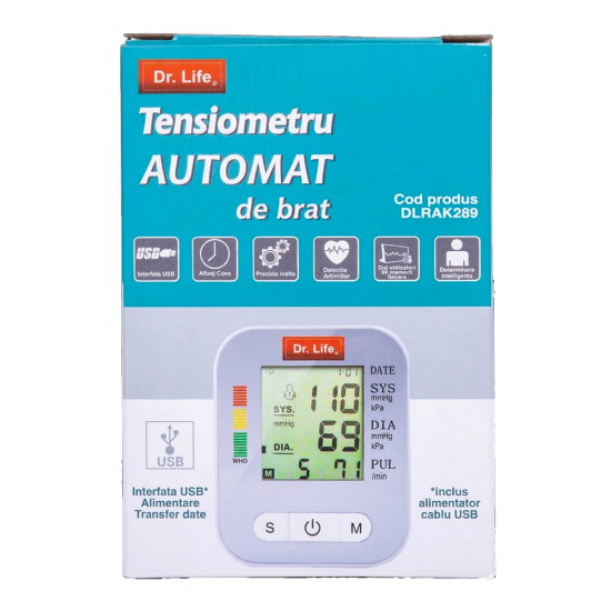 TENSIOMETRU AUTOMAT DE BRAT  Dr. LIFE DLRAK 289