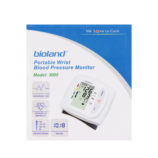 TENSIOMETRU AUTOMAT PENTRU ÎNCHEIETURĂ TIP BRĂȚARĂ BIOLAND