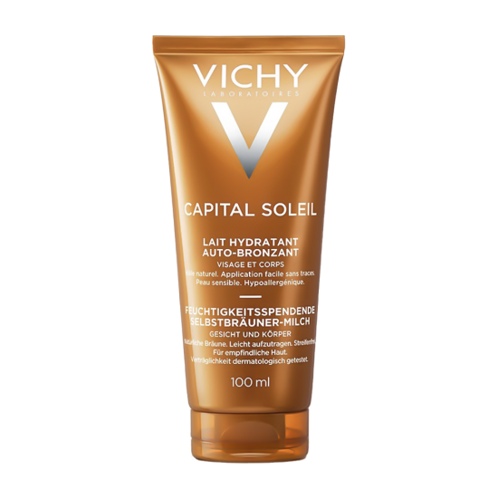 Vichy Ideal Soleil lapte hidratant autobronzant pentru fata si corp 100ml