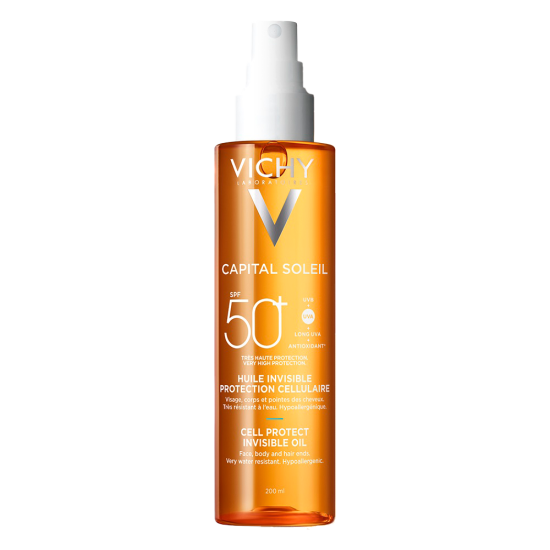 Vichy capital soleil cell protect ulei invizibil spf 50 200ml