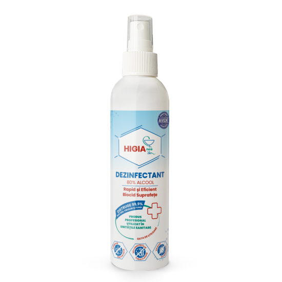 DEZINFECTANT SOLUTIE 80% ALCOOL - 200 ml - HIGIAnca