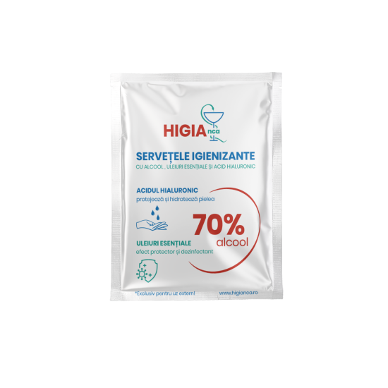 SERVETELE IGIENIZANTE HIGIANCA 70% ALCOOL+AC.HIAL+UE