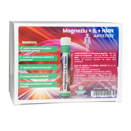 Magneziu + B6 + NMN Antistres -15 x Monodoze