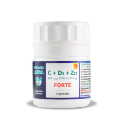 IMUNO FORTE - Vitamina C, D3 și Zinc