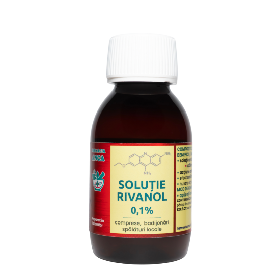 Rivanol Soluție 1‰ - 100ml Rivanol Soluție 1‰ - 100ml