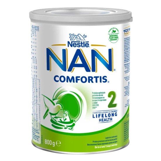Nan Lapte Praf 2 Comfortis 800g Nan Lapte Praf 2 Comfortis 800g