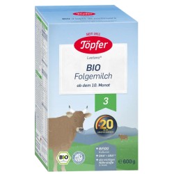 Topfer Lapte Bio 3 600g