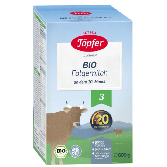 Topfer Lapte Bio 3 600g Topfer Lapte Bio 3 600g