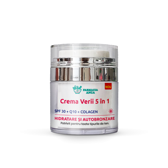 Crema Verii 5 în 1 - SPF 30 + Q10 + ELASTINA + HIDRATARE + AUTOBRONZARE Crema Verii 5 în 1 - SPF 30 + Q10 + ELASTINA + HIDRATARE + AUTOBRONZARE