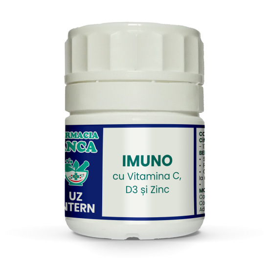 IMUNO - Vitamina C , D3 și Zinc IMUNO - Vitamina C , D3 și Zinc