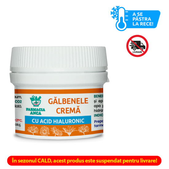 Galbenele - Crema cu Acid Hialuronic 20g Galbenele - Crema cu Acid Hialuronic 20g