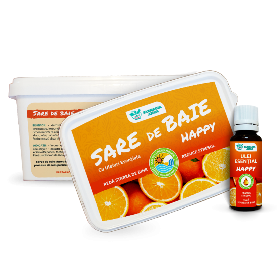 SARE DE BAIE cu U.E. - HAPPY - 500mg