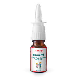 Sinuzită - Spray pentru Copii cu Argint, 1.2% Uleiuri Esențiale și Acid Hialuronic