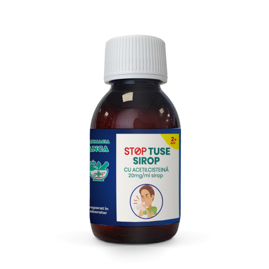 ”STOP” tuse sirop cu ACETILCISTEINĂ 20mg/ml sirop 