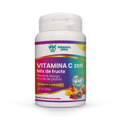 VITAMINA C 200mg MIX DE FRUCTE / 60 comprimate